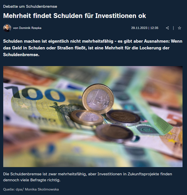 ZDFheute Zur Studie Von FiscalFuture & D|part: Schuldenabbau Oder ...